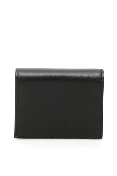 Shop Jimmy Choo Monogram Wallet In Black