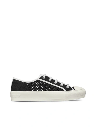 Shop Dior Walk`n` Sneaker Black Mesh Embroidery