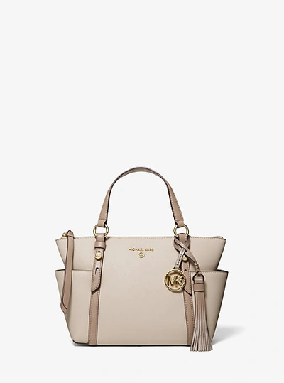 Michael Kors Sullivan Large Saffiano Leather Tote Bag in Natural