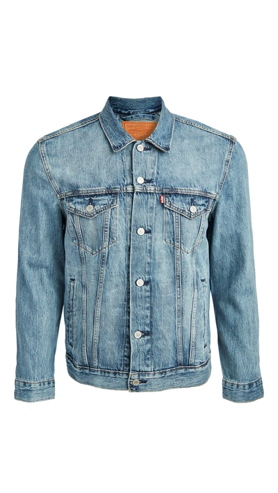 Levi's Levis Trucker Jacket With Patches Big Boys S-xl Xl In Killebrew
