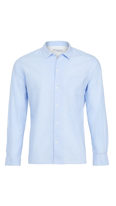 Shop Officine Generale Batiste Shirt In Blue