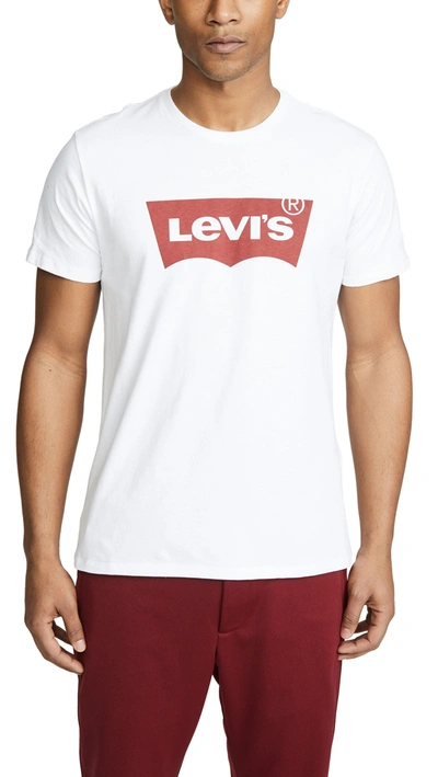 Shop Levi's Graphic Set In Neck Tee In White