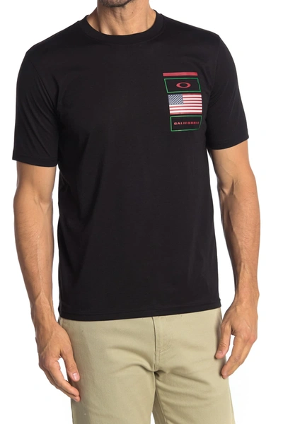 Shop Oakley California Logo Graphic T-shirt In Blackout