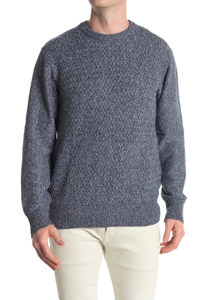 Shop Weatherproof Braided Cable Knit Sweater In Indigo Marl