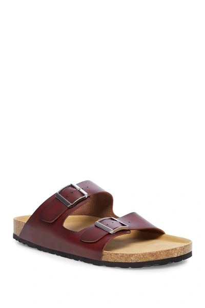 Shop Madden Tafted Buckle Strap Sandal In Cognac