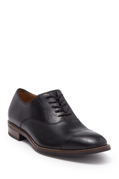 Shop Cole Haan Lenox Hill Leather Cap Toe Oxford In Black Waterproof