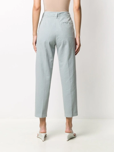 Shop Forte Forte Cotton Trousers In Grey