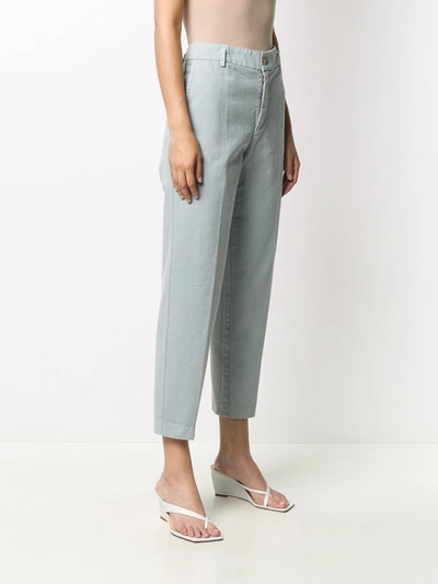 Shop Forte Forte Cotton Trousers In Grey