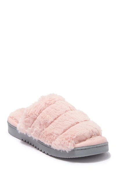 Shop Abound Wynter Faux Fur Slipper In Pink Faux Fur