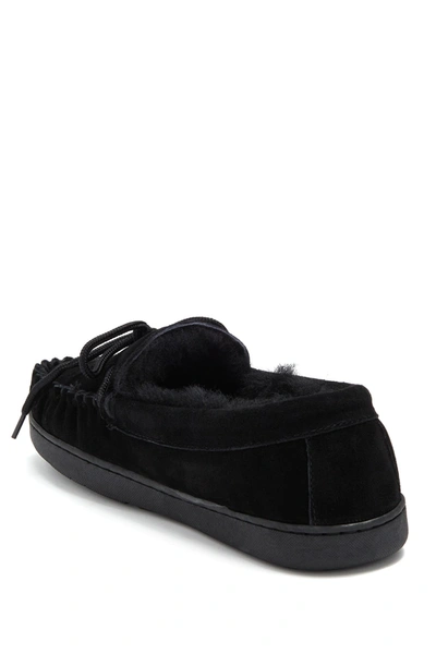 Shop Bearpaw Moc Ii Wide Loafer In Black