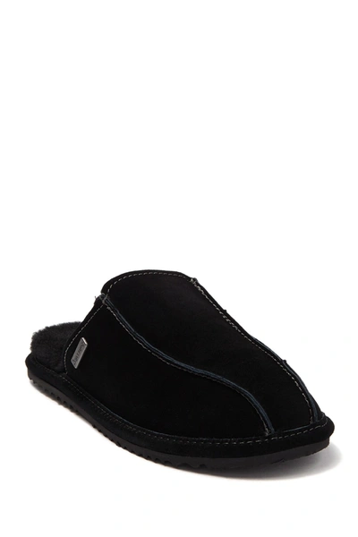 Bearpaw Pierre Suede Slipper In Black Ii