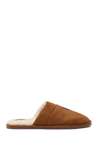Polo Klarence Faux Shearling Scuff Slipper In Tan beige ModeSens
