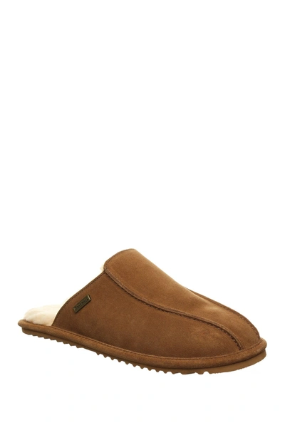 Shop Bearpaw Pierre Suede Slipper In Hickory I