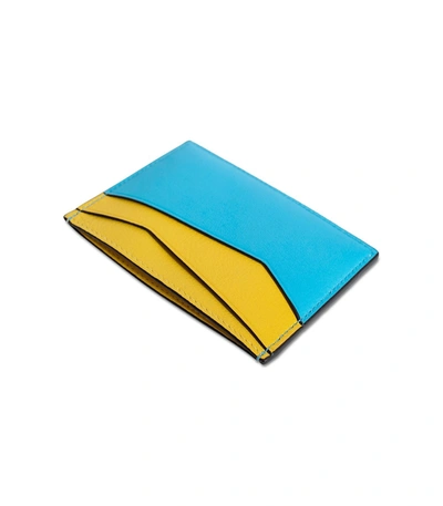 Shop Loewe Puzzle Cardholder In Yellow Mango