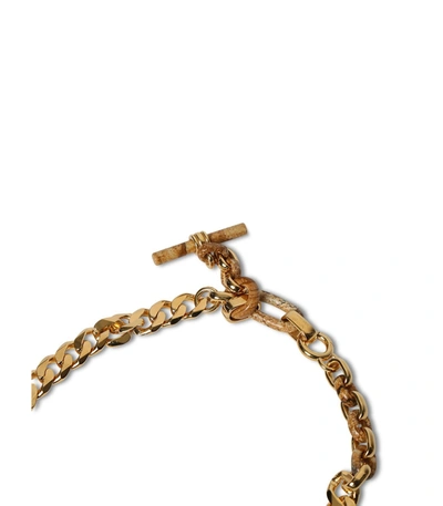 Shop Bottega Veneta Groumette Chain Necklace In Gold