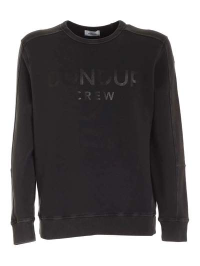 Shop Dondup Crewneck Sweatshirt In Black