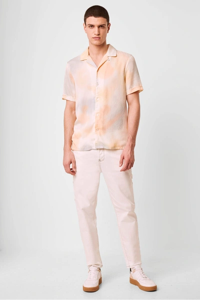 French Connection Tie Dye Lyocell Shirt In Pink | ModeSens