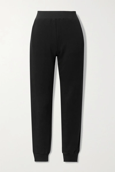 Shop L Agence Moss Stretch-jersey Track Pants In Black