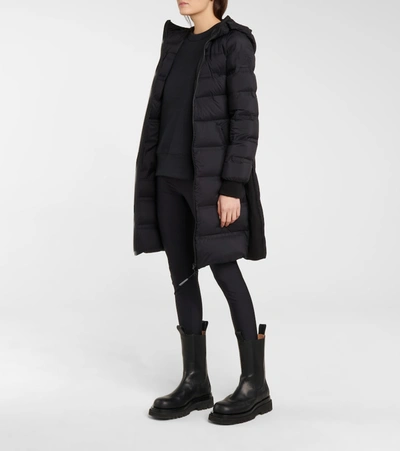 Shop Moncler Sceptrum Hooded Down Coat In Black