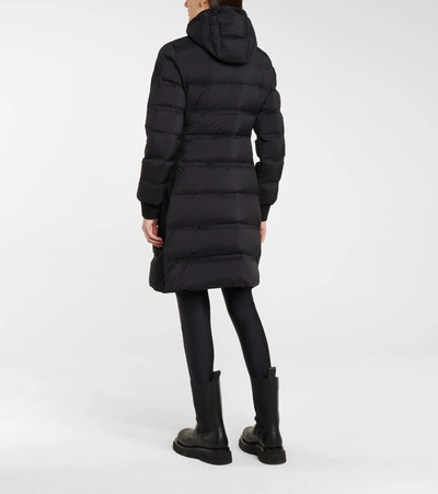 Shop Moncler Sceptrum Hooded Down Coat In Black