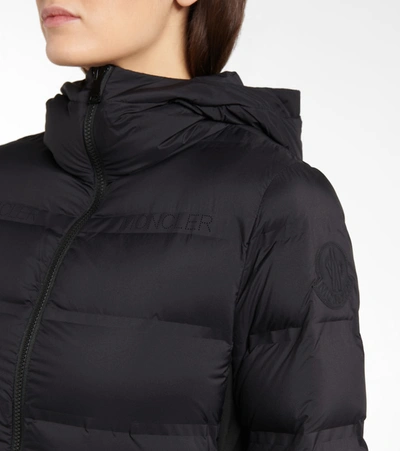 Shop Moncler Sceptrum Hooded Down Coat In Black