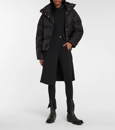 Shop Acne Studios Quilted Down Jacket In Black