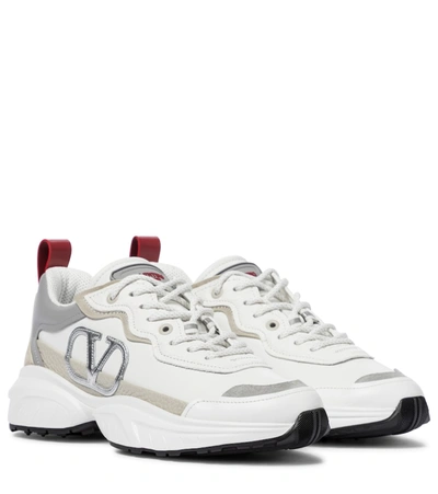Shop Valentino Shegoes Sneakers In White