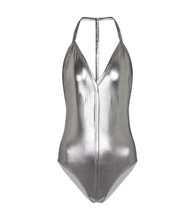 Shop Rick Owens Sally Swimsuit In Silver