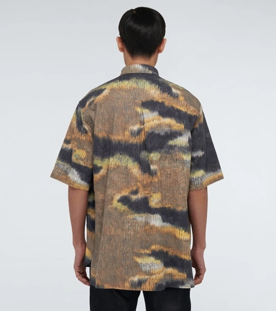 Shop Acne Studios Sanper Short-sleeved Shirt In Multicoloured