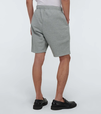 Shop Ami Alexandre Mattiussi Ami De Coeur Cotton Shorts In Grey