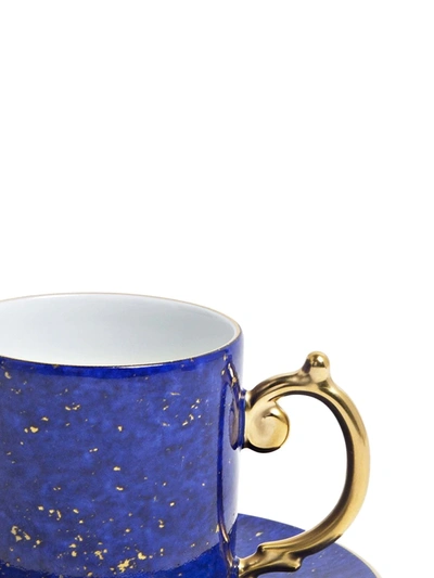 Shop L'objet Lapis Espresso Cup And Saucer In Blue