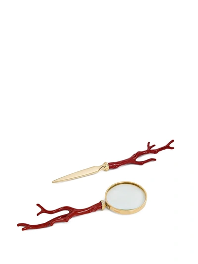 Shop L'objet Coral Letter Opener In Red