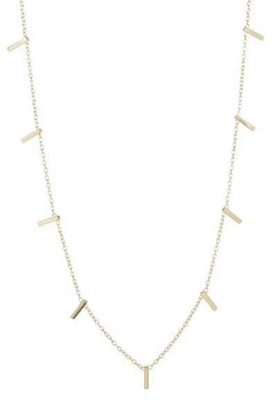 Shop Adornia 14k Gold Plated Bar Necklace In Yellow