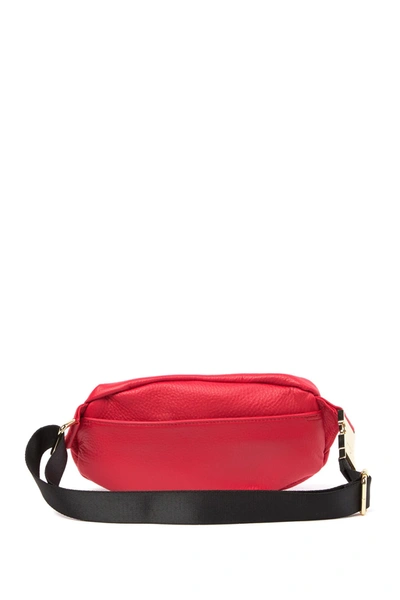 Shop Aimee Kestenberg Milan Leather Belt Bag In Cherry Red Goat