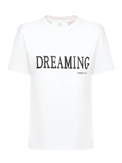 Shop Alberta Ferretti Dreaming T-shirt In White