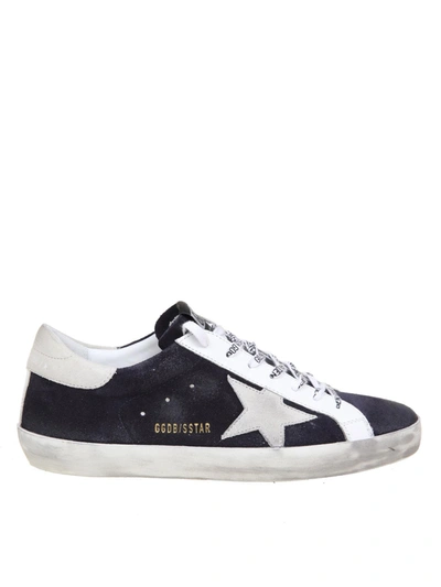 Shop Golden Goose Superstar Sneakers In Blue And White