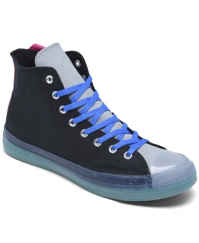 Shop Converse Men's Chuck Taylor All Star Digital Terrain Cx High Top Casual Sneakers From Finish Line In Black, Court Green