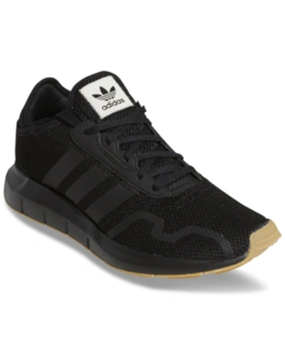 Shop Adidas Originals Men's Swift Run X Casual Sneakers From Finish Line In Core Black