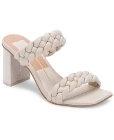 Shop Dolce Vita Women's Paily Braided Two-band City Sandals Women's Shoes In Ivory