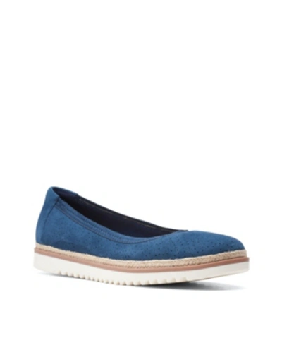 Shop Clarks Women's Collection Serena Kellyn Shoes Women's Shoes In Navy Suede