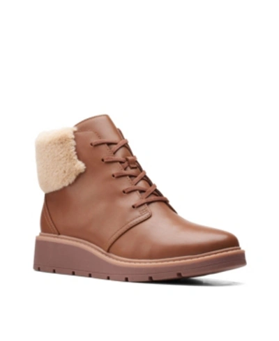 Shop Clarks Women's Collection Andie Go Boots Women's Shoes In Mahogany Leather