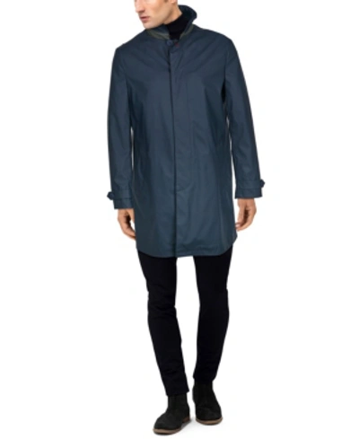 Shop Tommy Hilfiger Men's Regular Raincoat In Navy