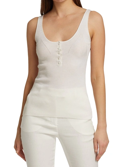 Shop Altuzarra Daphne Wool & Cashmere Tank Top In Ivory