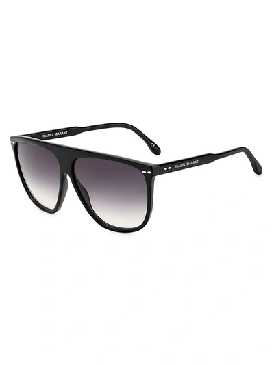 Shop Isabel Marant Women's Elona 61mm Shield Sunglasses In Black