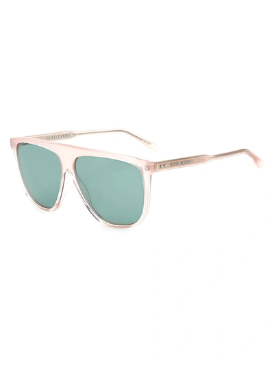 Shop Isabel Marant Women's Elona 61mm Shield Sunglasses In Black