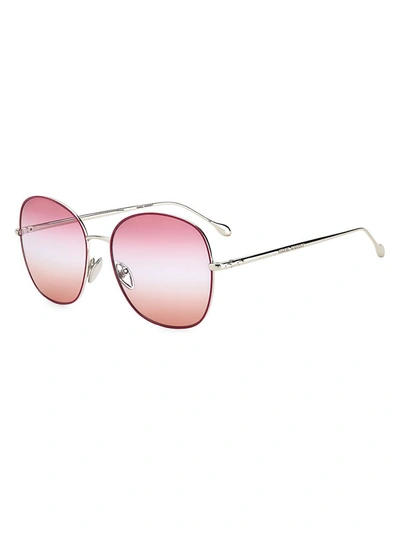 Shop Isabel Marant Women's Lyo 59mm Square Sunglasses In Red Multi