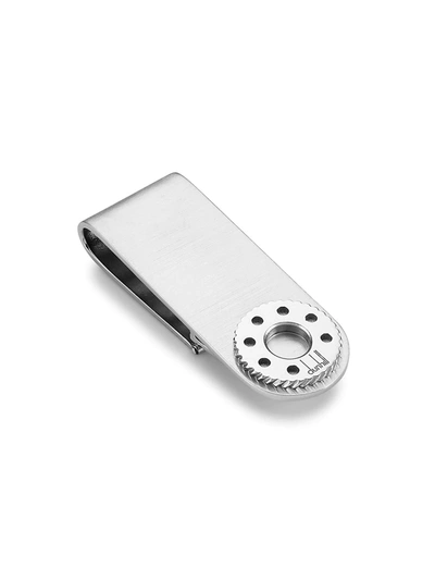 Shop Alfred Dunhill Men's Gears Money Clip In Rhodium