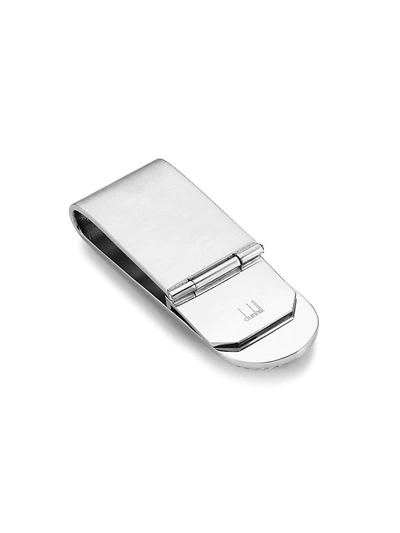 Shop Alfred Dunhill Men's Gears Money Clip In Rhodium