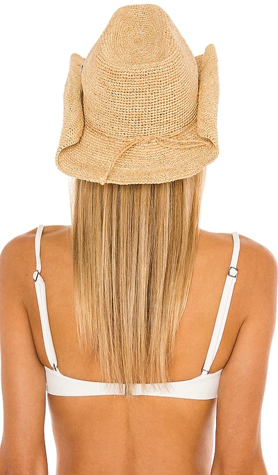 Shop Florabella Kendra Lux Hat In Natural & Gold