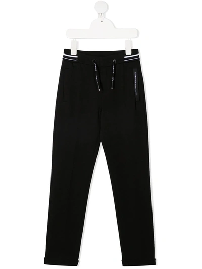 Shop Givenchy Two-tone Drawstring Track Pants In Black